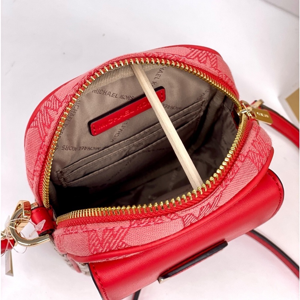 Michael Kors Sloan Editor Small Phone Logo Jacquard Crossbody - Picture 7 of 10